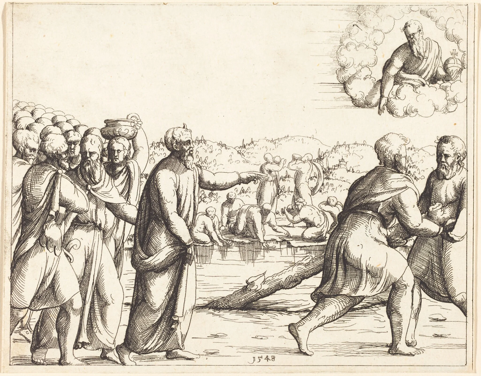 The Lord Sweetens the Waters of Marah, detail
