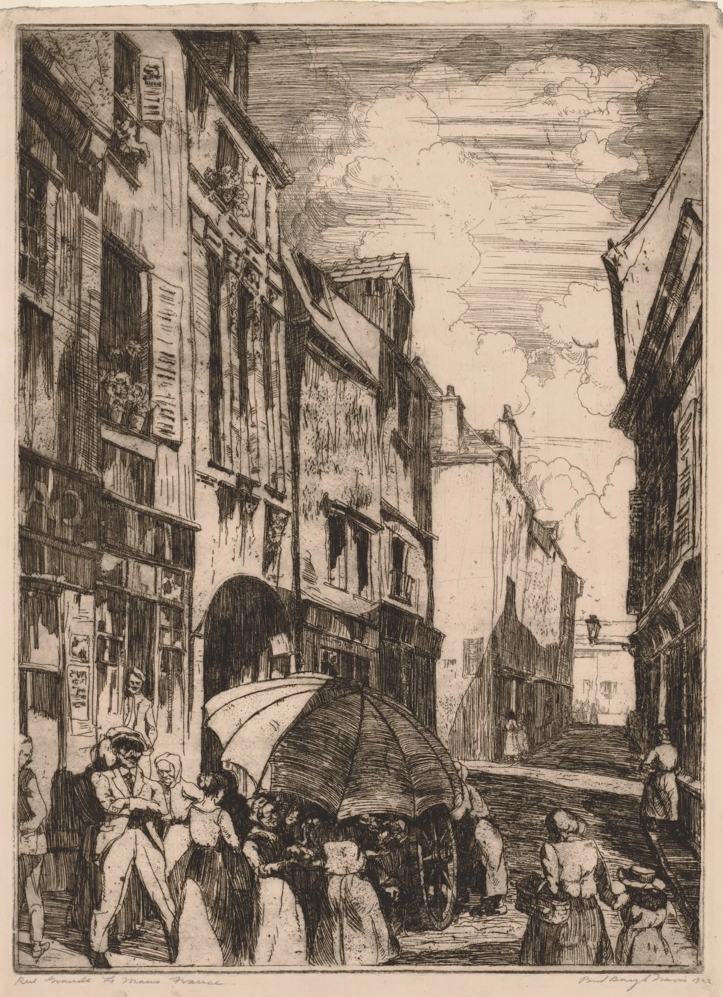 Rue Grande, Le Mans, France, detail