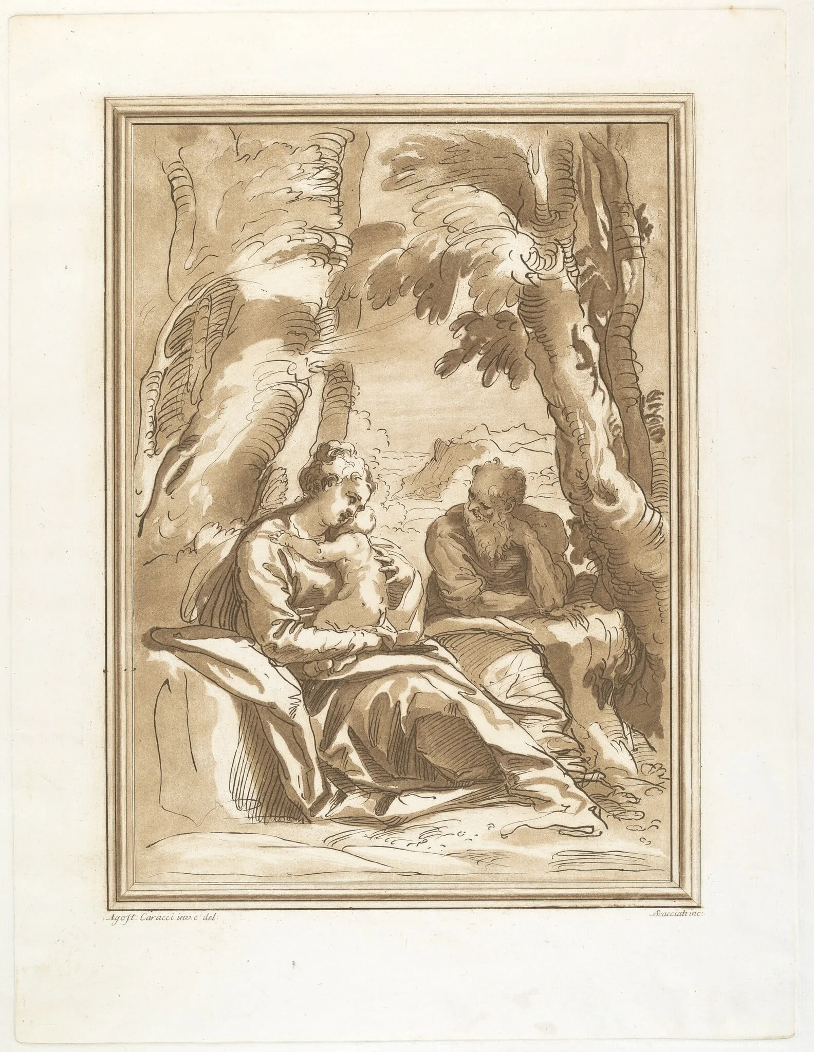 Rest on the Flight into Egypt, detail