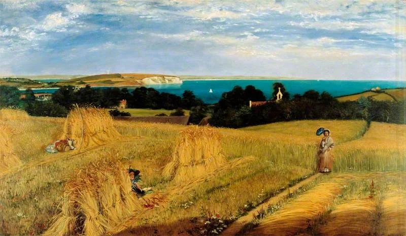 View across Sandown Bay, Isle of Wight, detail