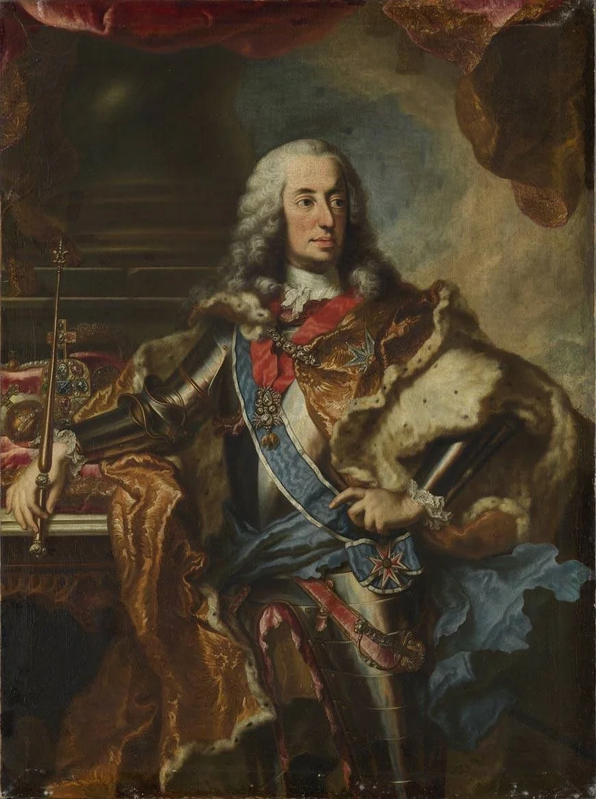 Kurfürst Karl Albrecht als Kaiser Karl VII. (1697-1745), detail
