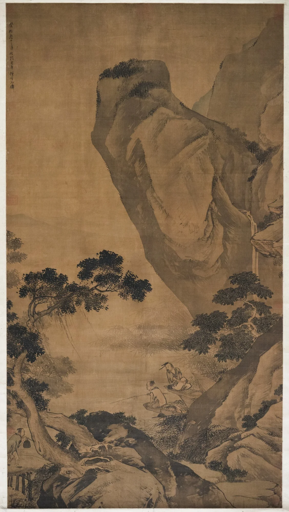 Fishing in Summer Shade, detail