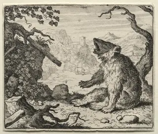 Reynard the Fox:  The Bear Calls Reynard to Court, by Allart van Everdingen, 1662