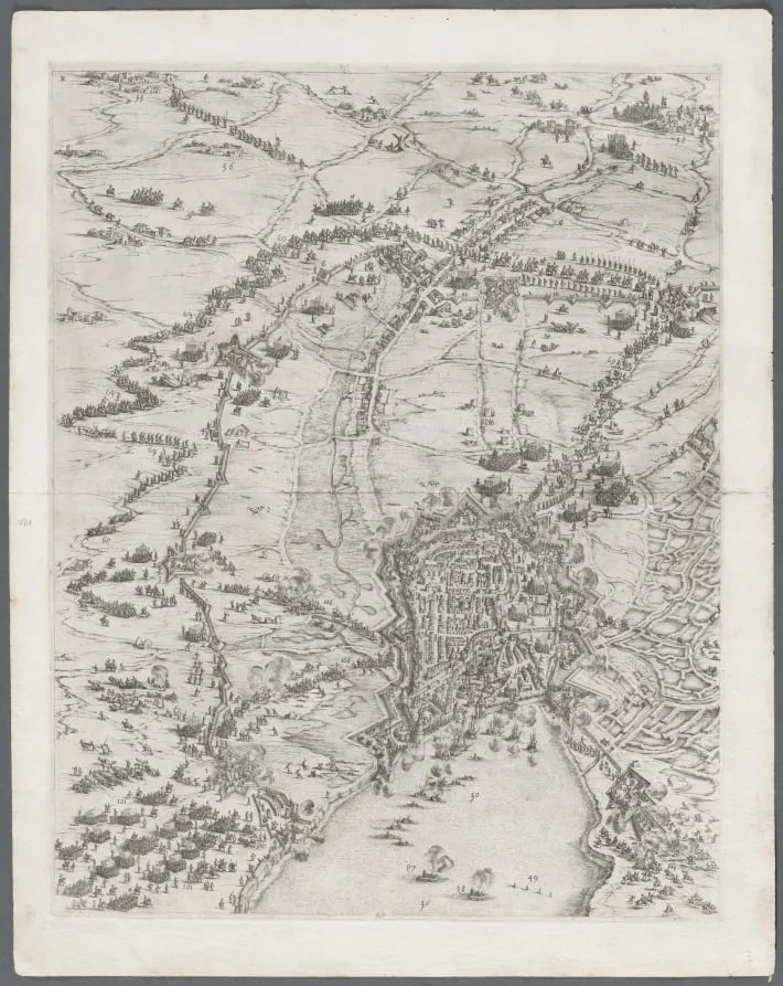The Siege of La Rochelle: Plate 6, detail