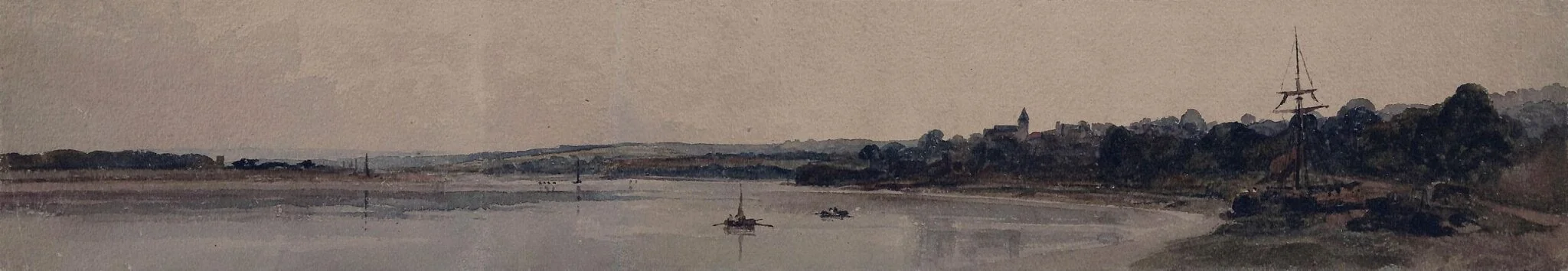 On the Severn near Newnham, detail