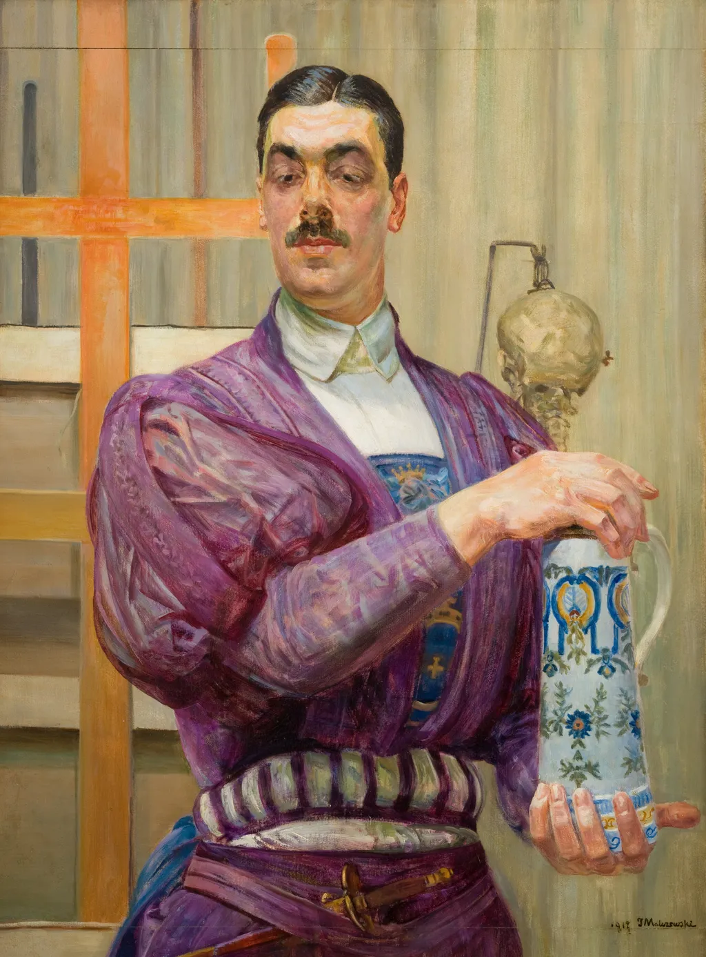 Young Poland, by Jacek Malczewski, oil, 1917