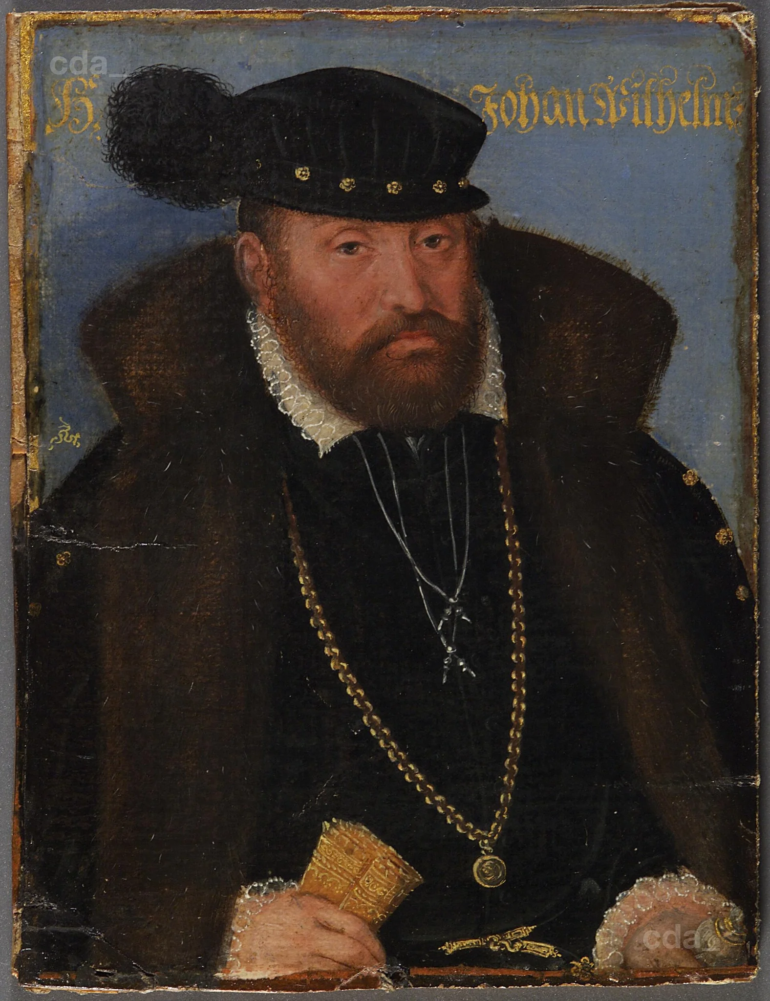 Johann Wilhelm, Duke of Saxe-Weimar, son of Johann Friedrich I., died 1573, detail