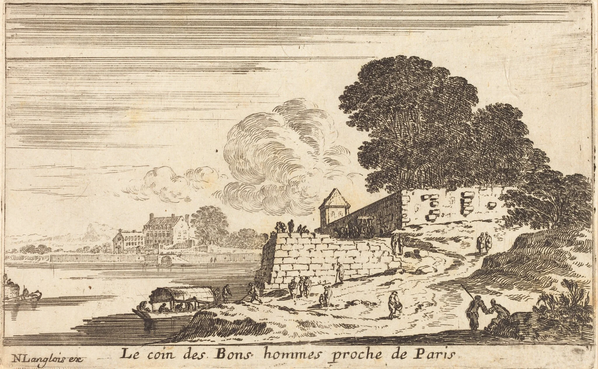 Le coin des Bons hommes proche de Paris, detail