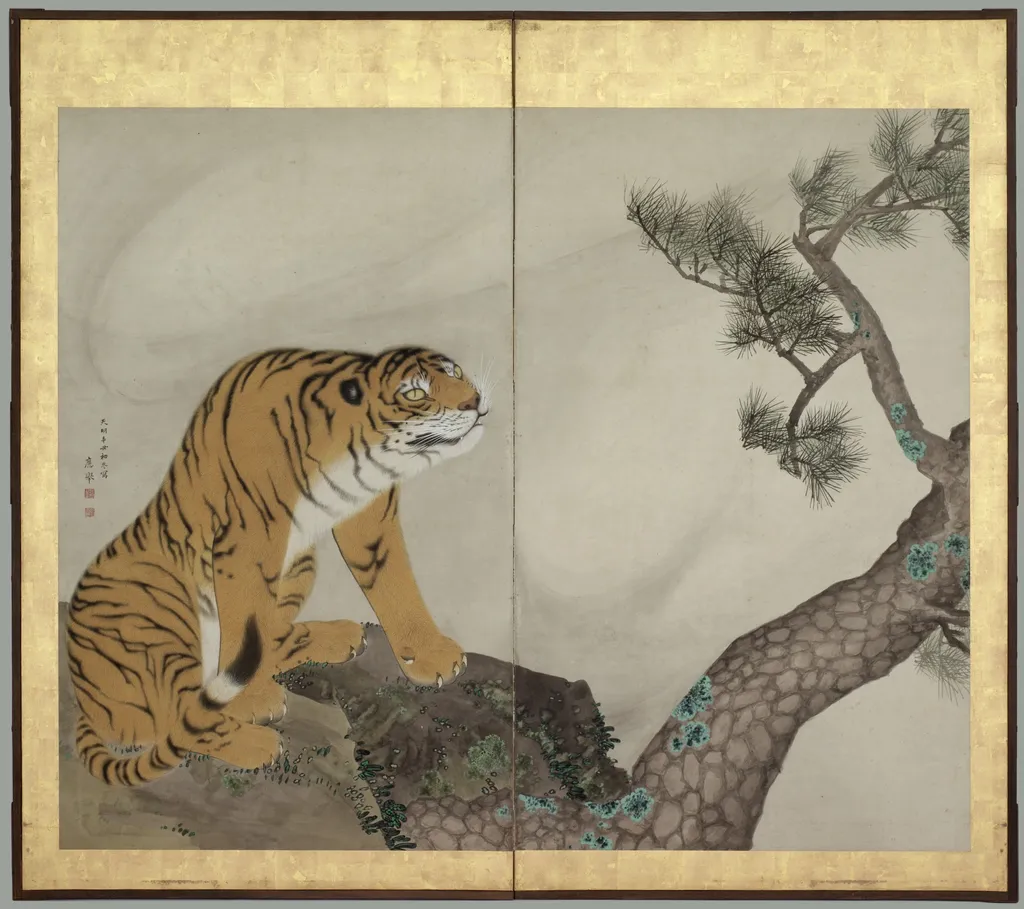 Tiger and Dragon: Tiger, by Maruyama Ōkyo, unspecified, 1791