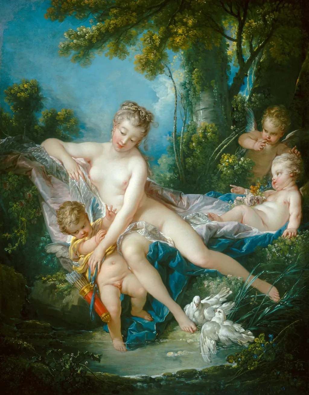 The Bath of Venus, by François Boucher, oil, 1751