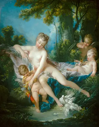 The Bath of Venus, by François Boucher, oil, 1751