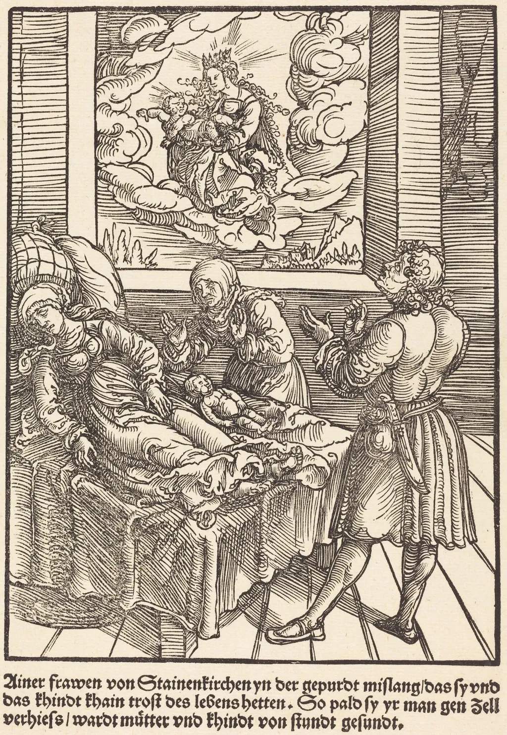 Ainer frawen von Stainerkirchen ..., by Master of the Miracles of Mariazell, ink, 1503