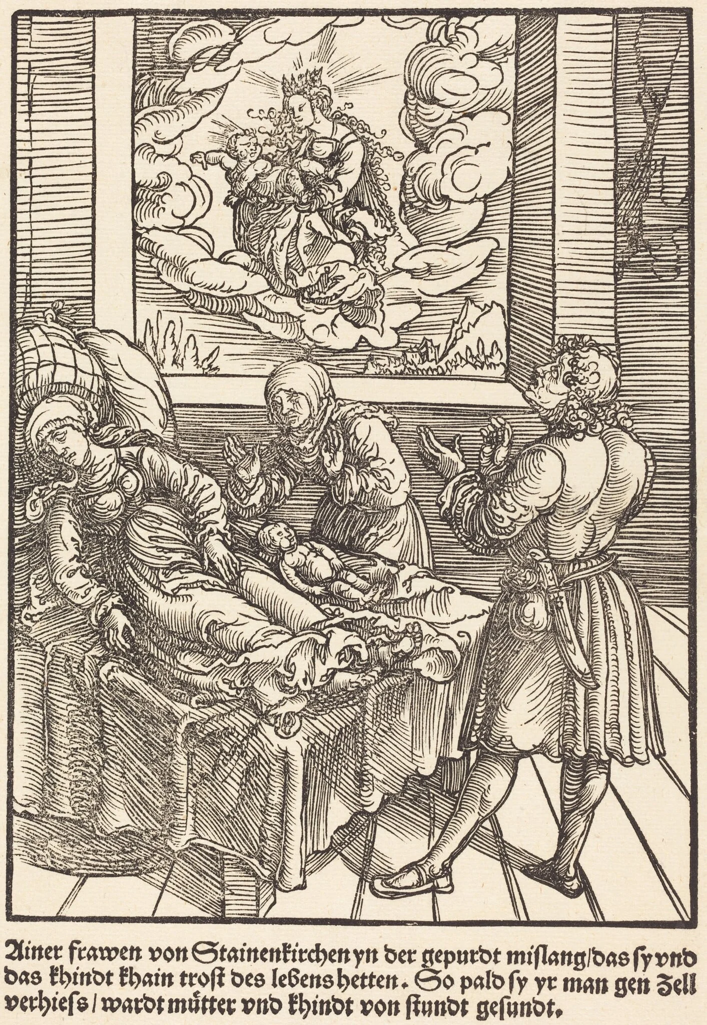 Ainer frawen von Stainerkirchen ..., detail