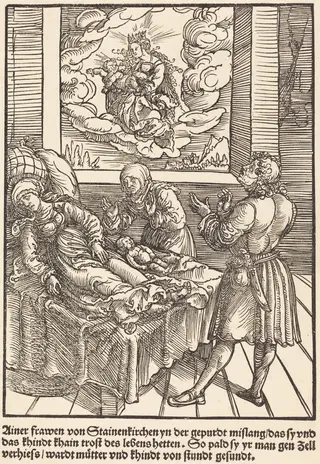 Ainer frawen von Stainerkirchen ..., by Master of the Miracles of Mariazell, ink, 1503