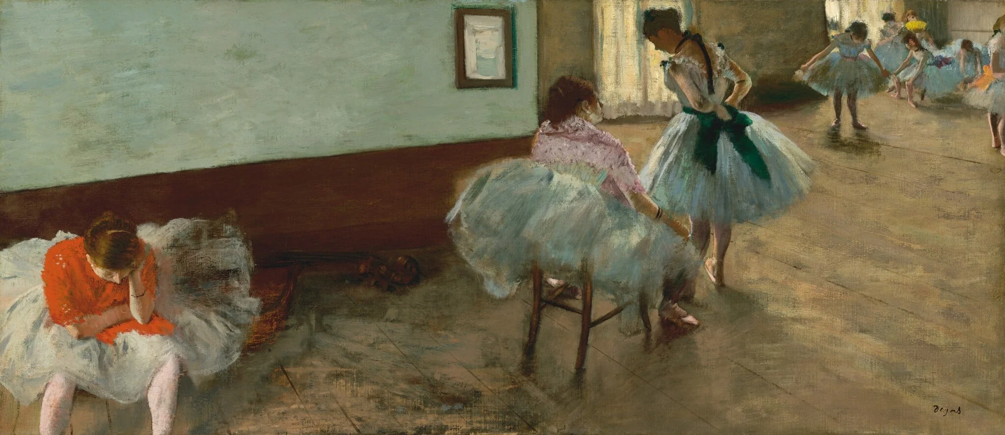 The Dance Lesson, detail
