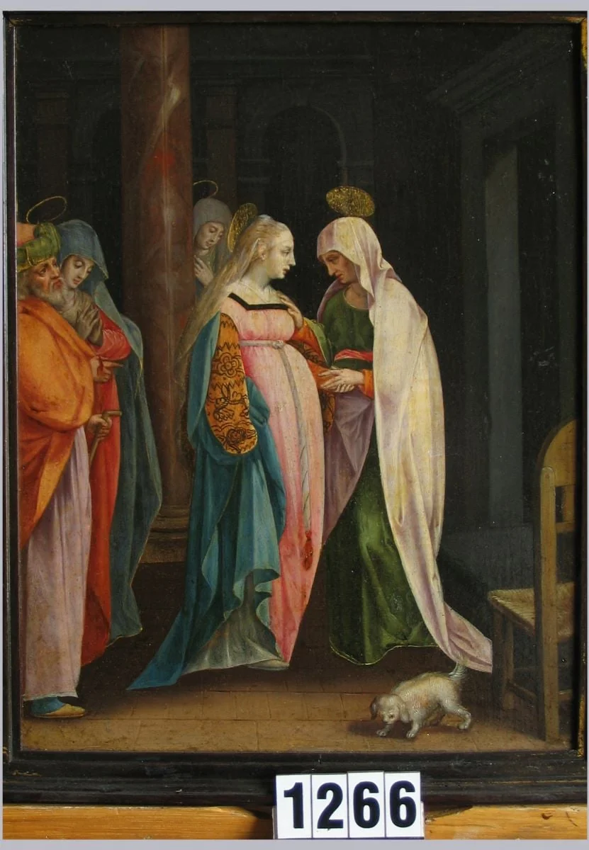 Vizitația (în registrul inventar: Elisabeta și Maria), detail