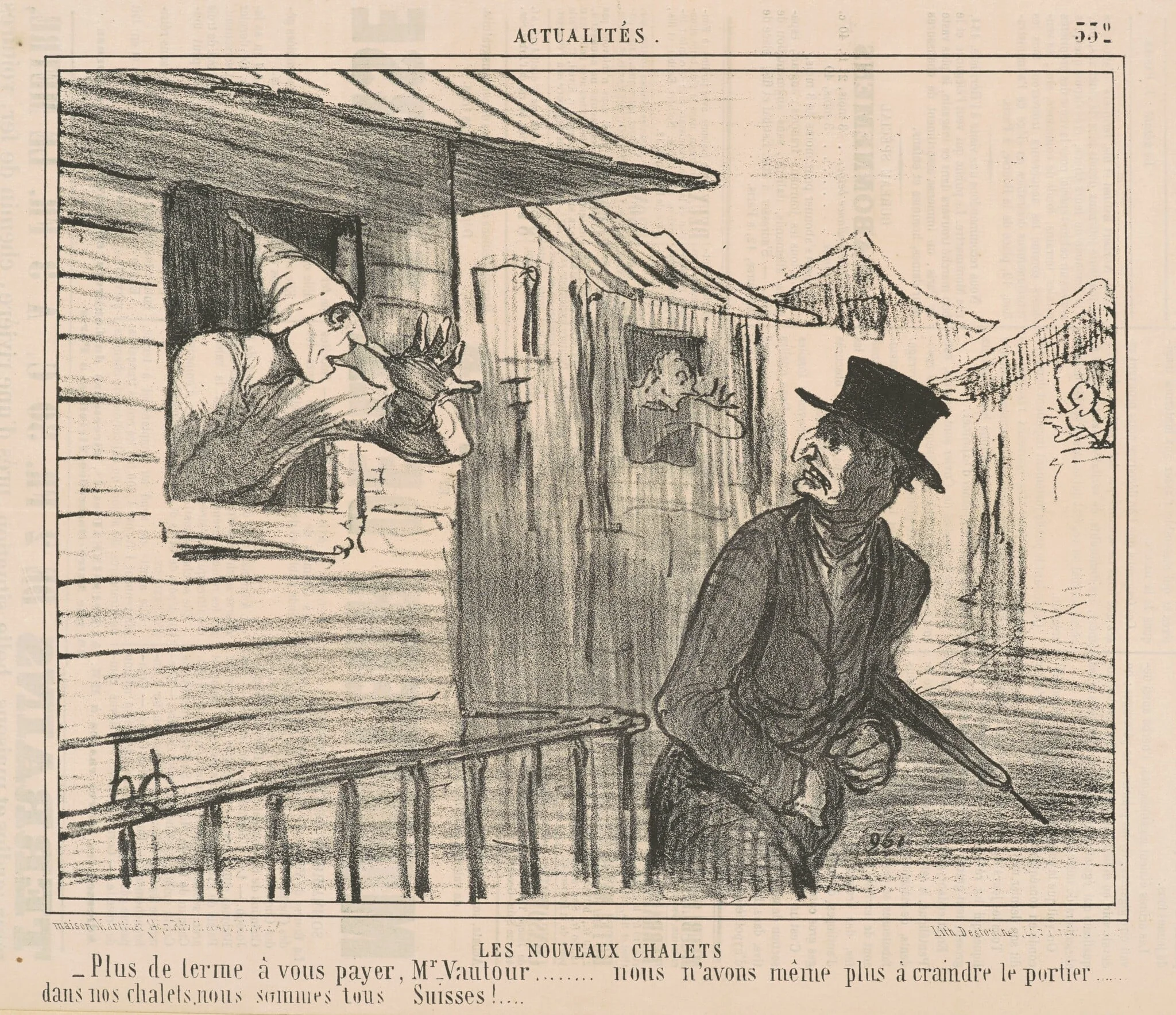 Les nouveaux chalets, detail