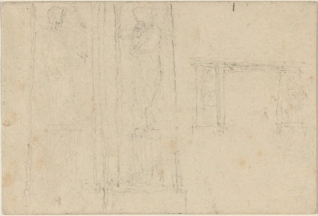 Designs for a Monument, by John Flaxman, graphite, 1790