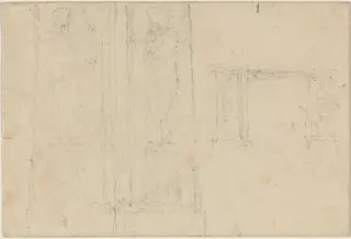 Designs for a Monument, by John Flaxman, graphite, 1790