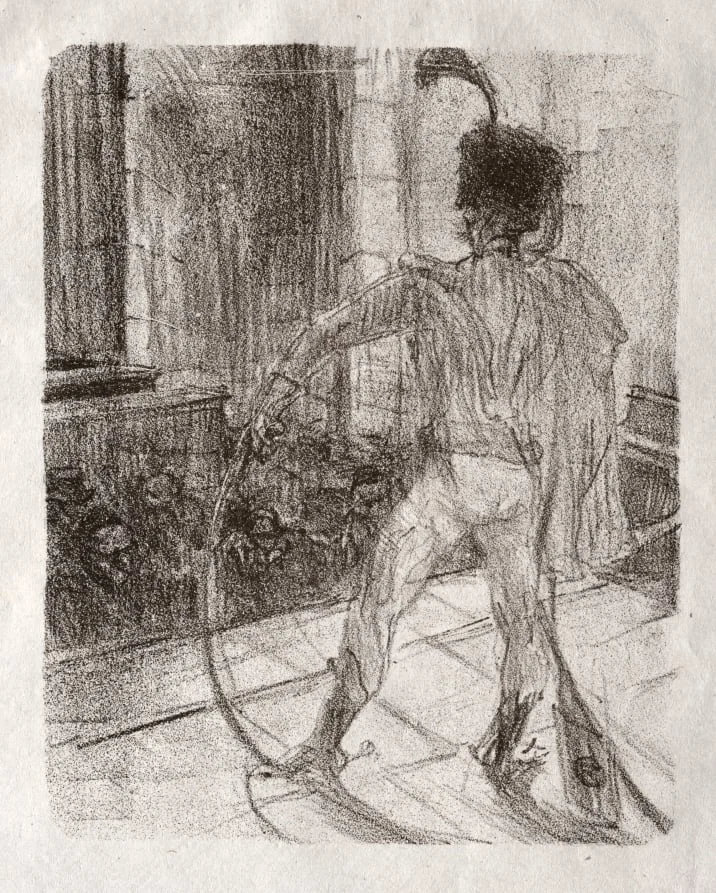 Schlomé Fuss in the Synagogue, detail