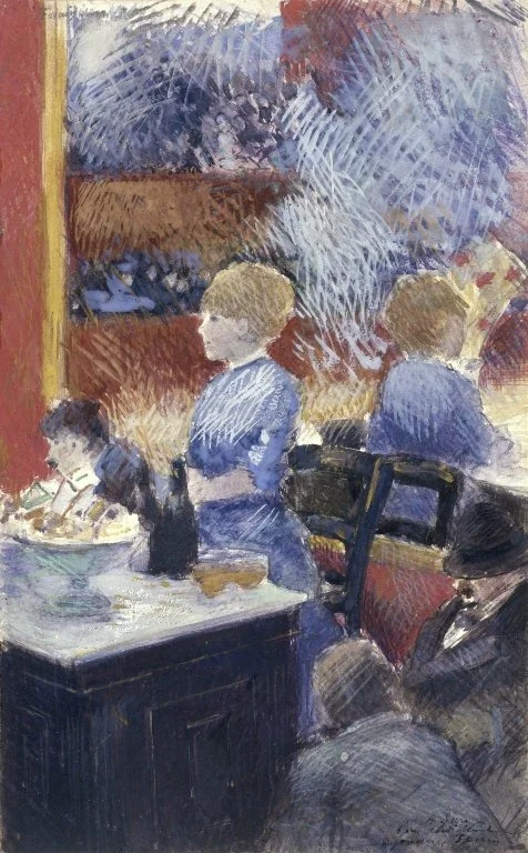 The Bar at the Folies-Bergère, detail