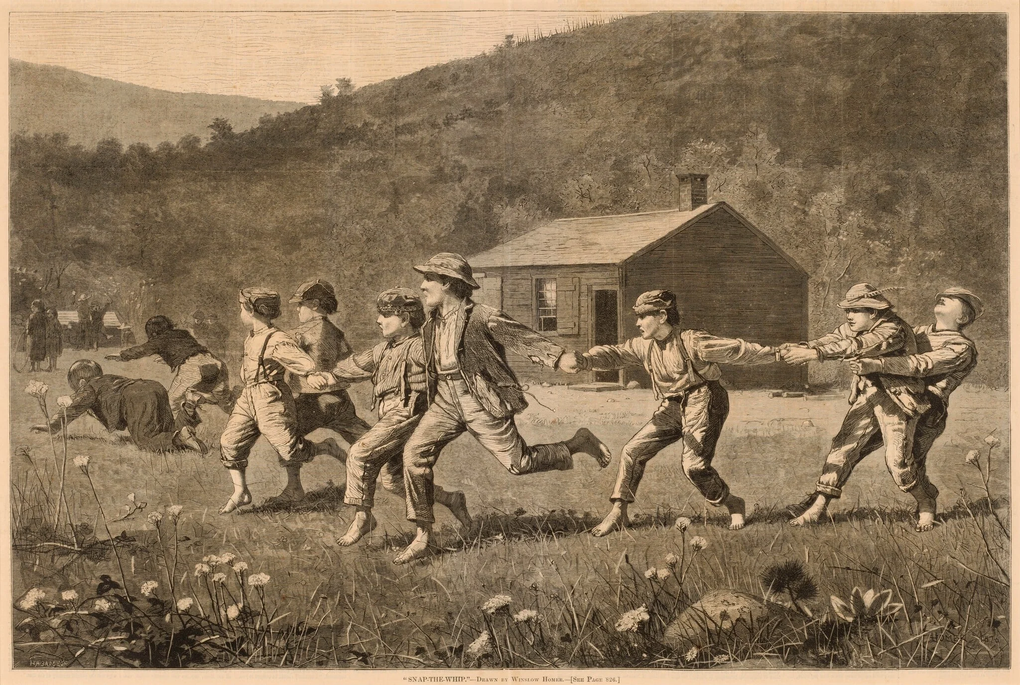 Snap-the-Whip, detail