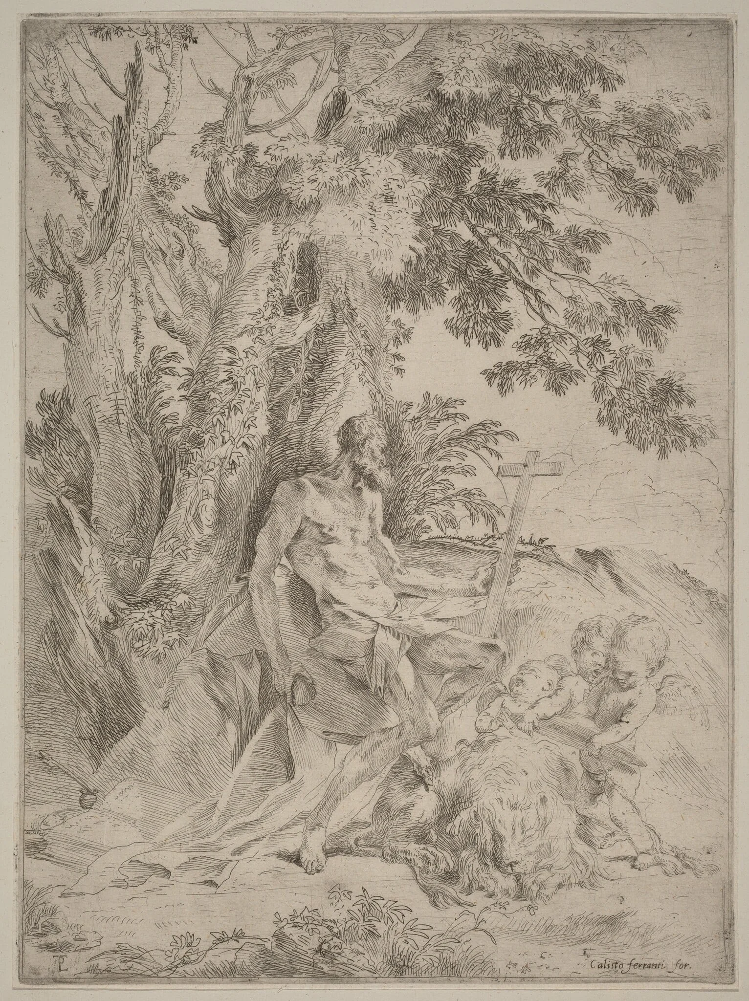 Saint Jerome, detail