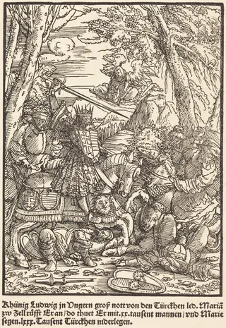 Khunig Ludwig ..., by Master of the Miracles of Mariazell, ink, 1503
