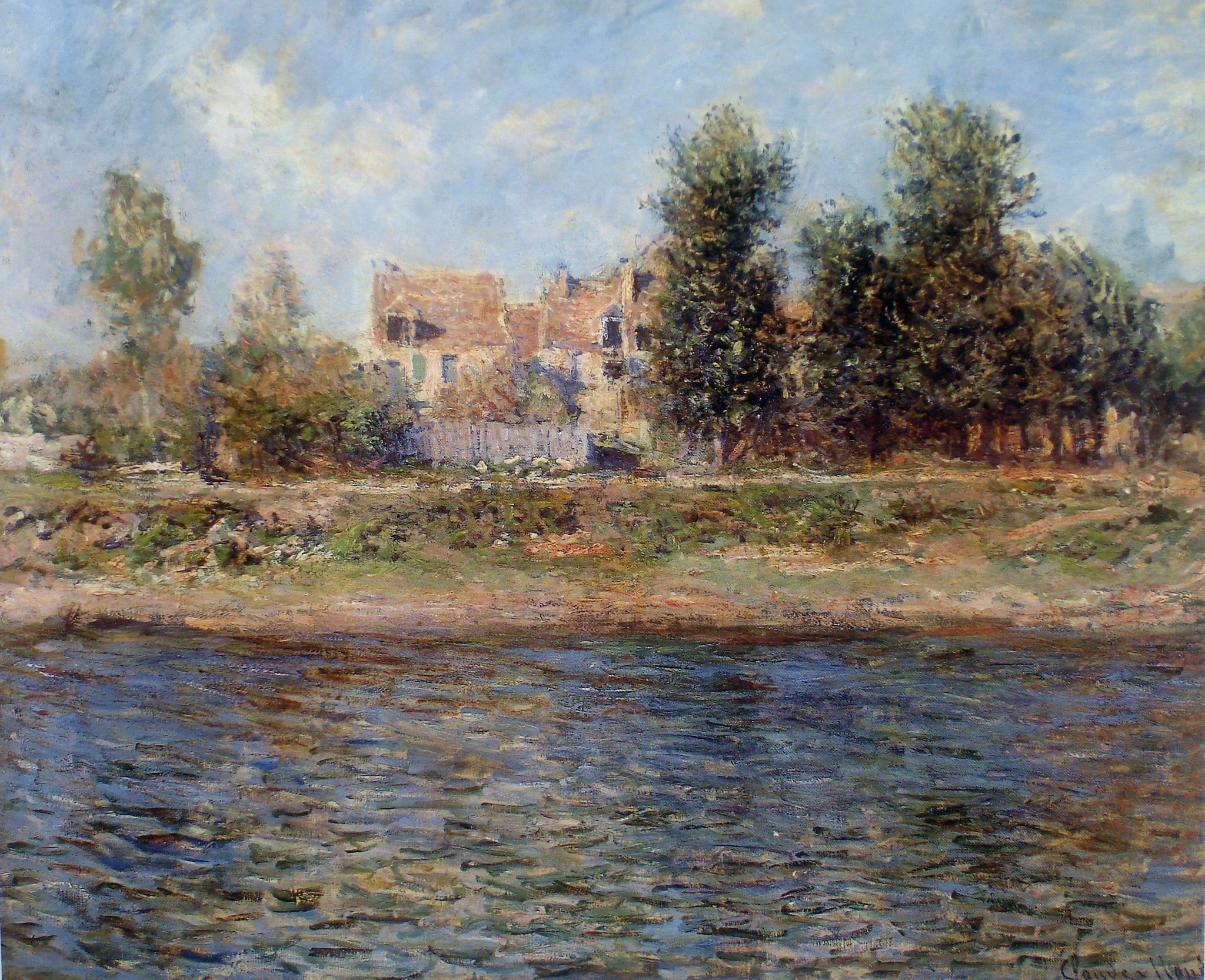 The Bank of the Seine, detail