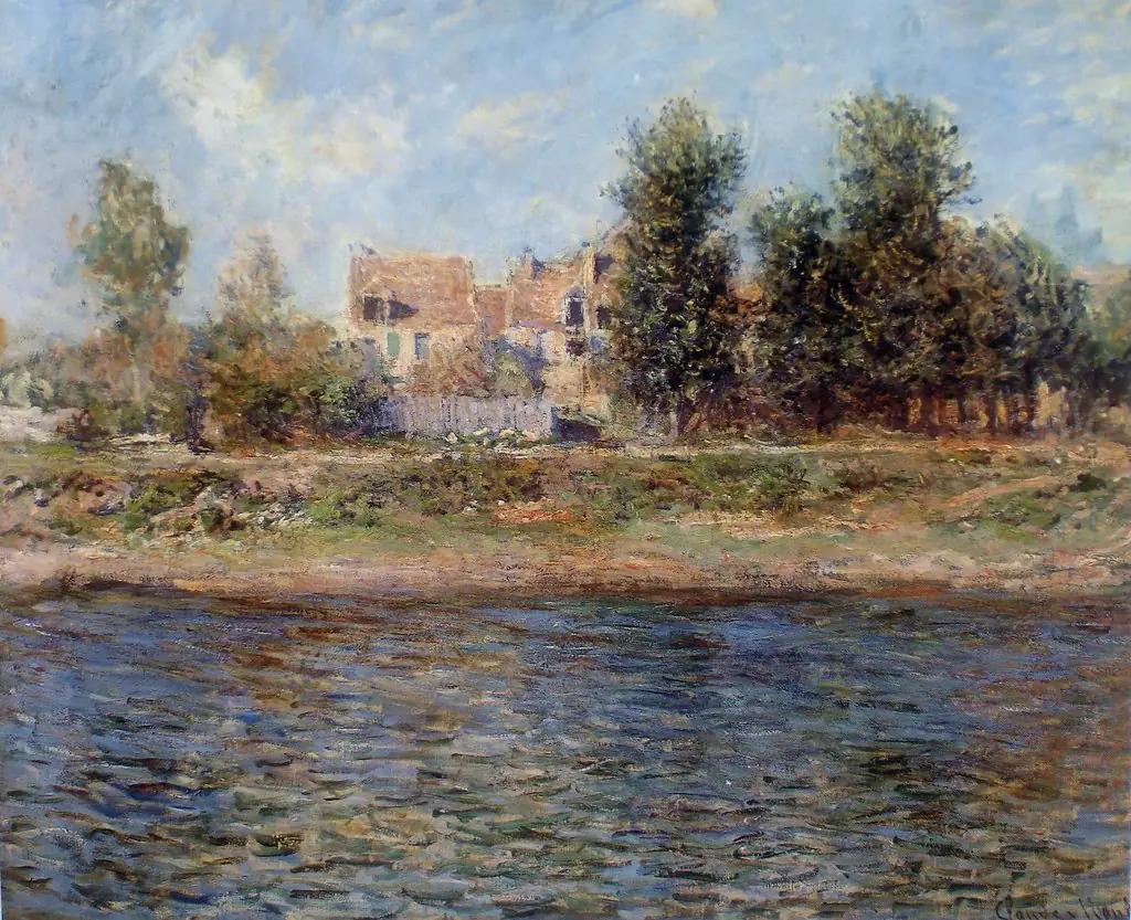 The Bank of the Seine, by Claude Monet, oil, 1890