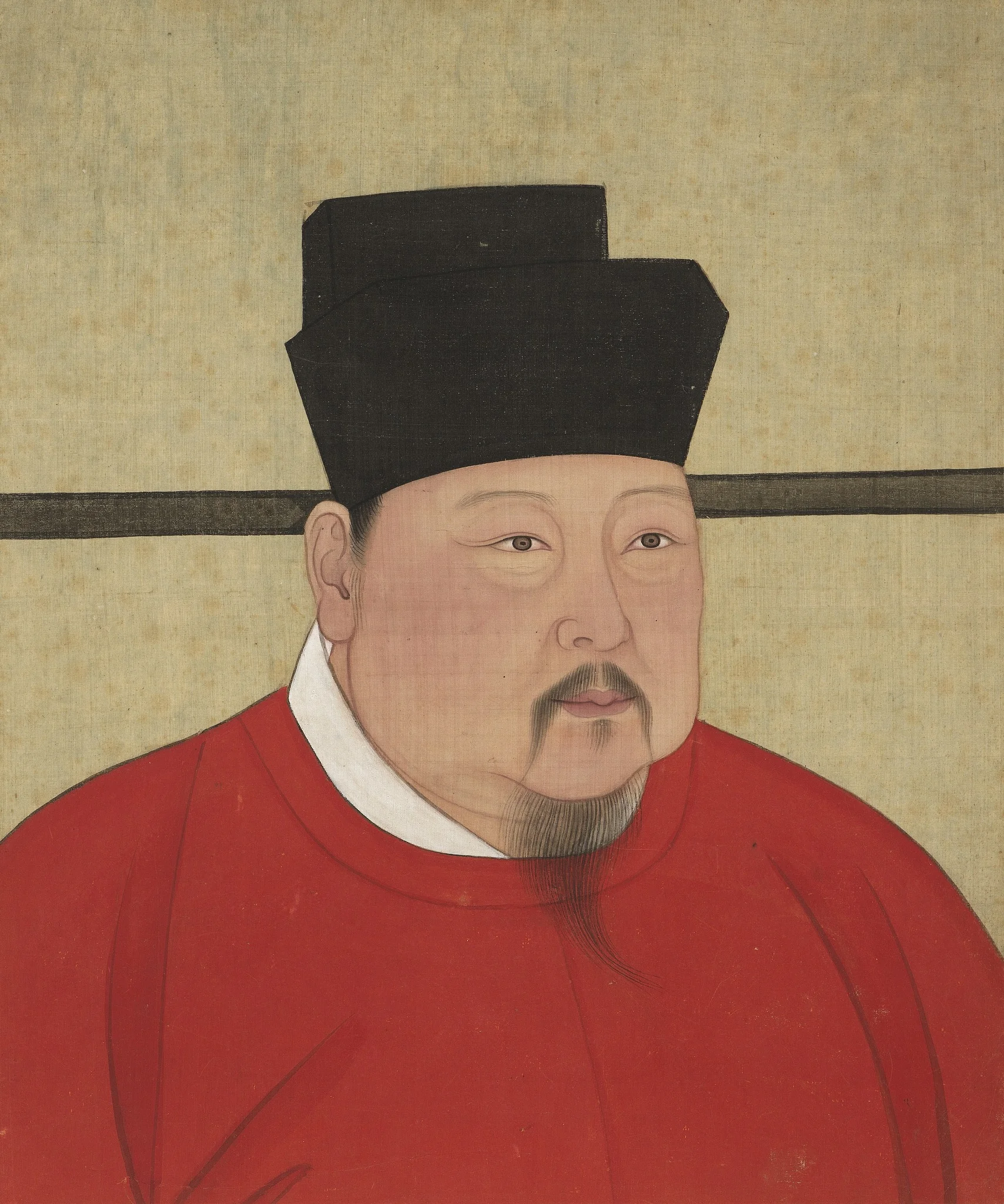 宋代帝半身像册-宋朝真宗皇帝像, detail