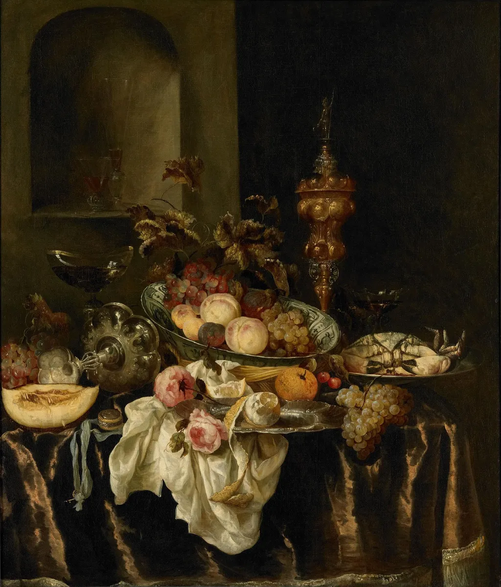 Stille life, by Abraham van Beijeren, oil, 1665
