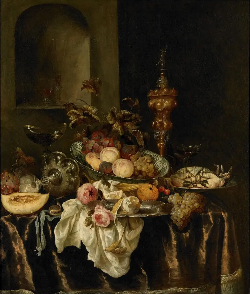 Stille life, by Abraham van Beijeren, oil, 1665