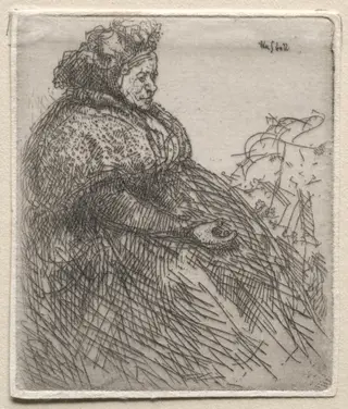 Paris:  Ribbon Vender, by Ernest Haskell, 1910