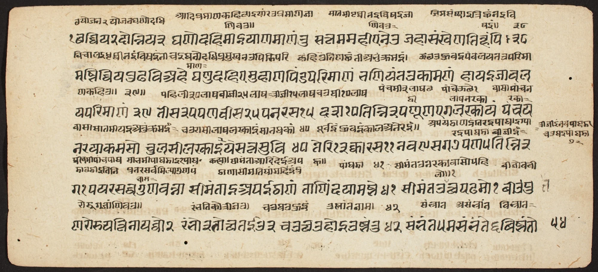Tantric Manuscript "Sangrahani Sutra", detail
