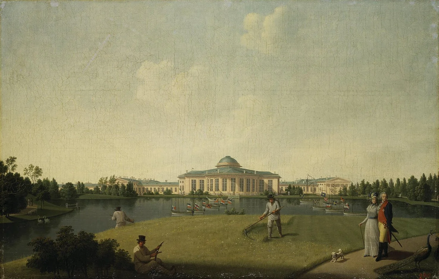 View of the Tauride Palace from the Garden, detail