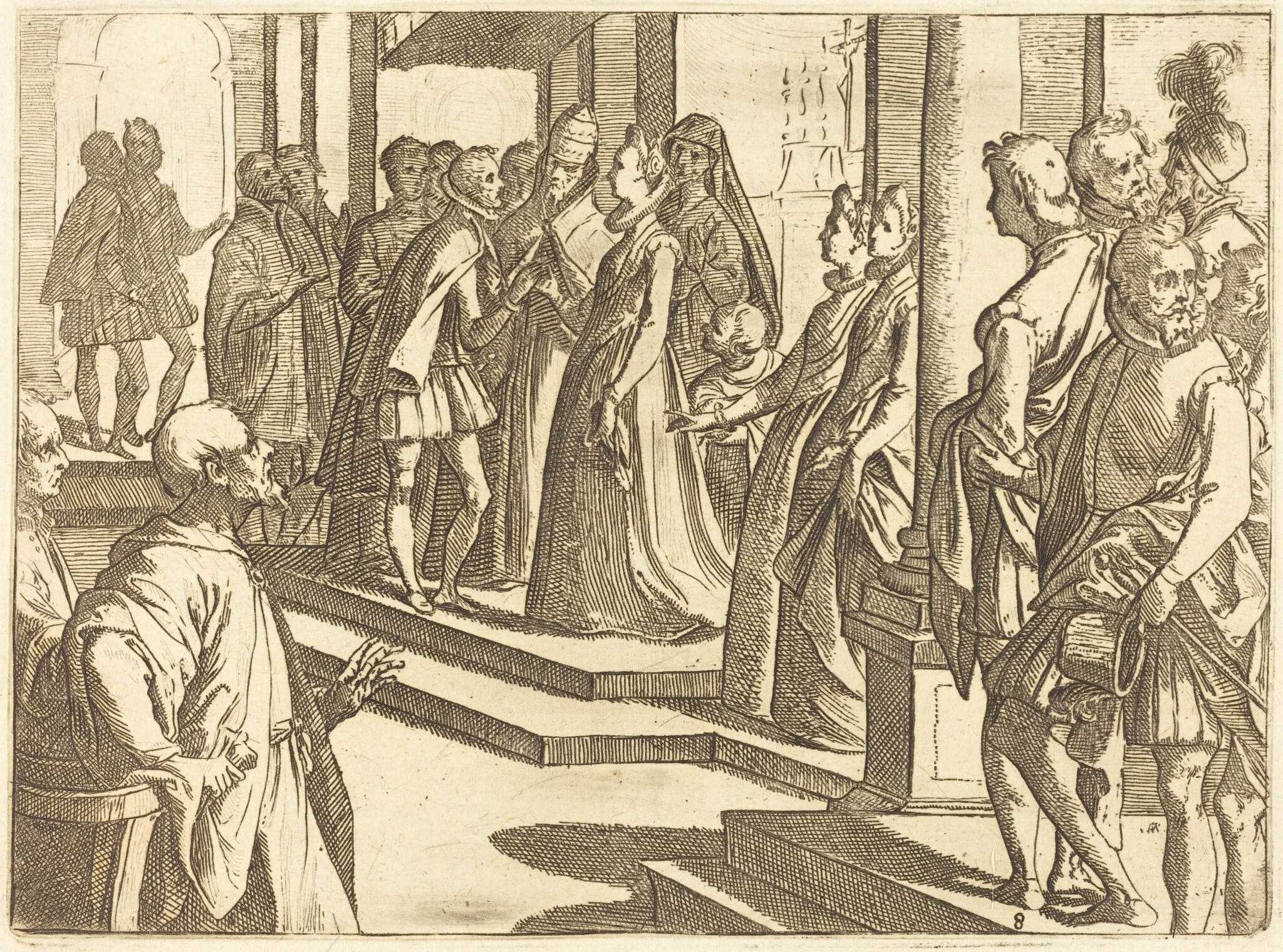 The Betrothal of Margaret of Austria to Philip III, King of Spain, detail