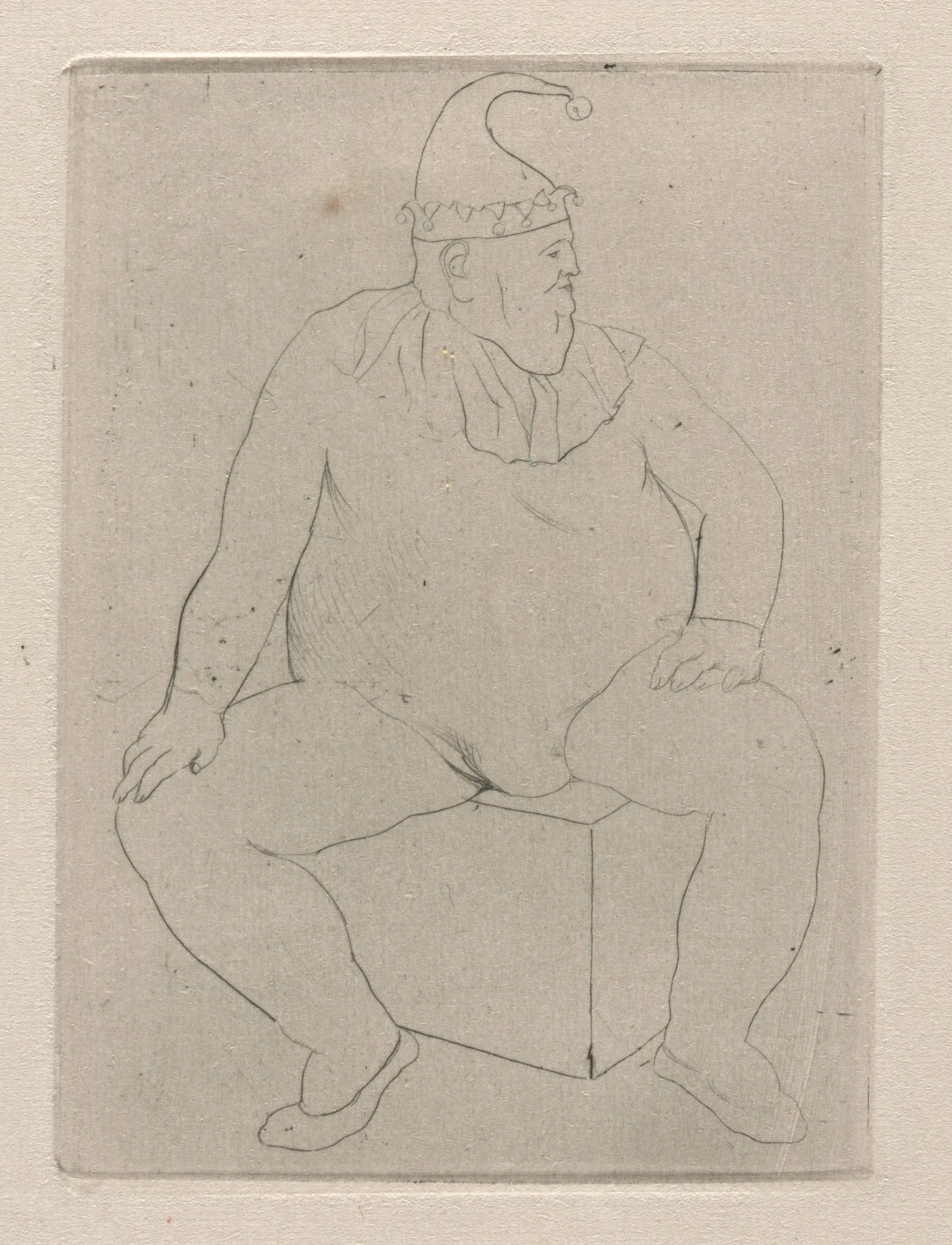 Saltimbanque at Rest, detail