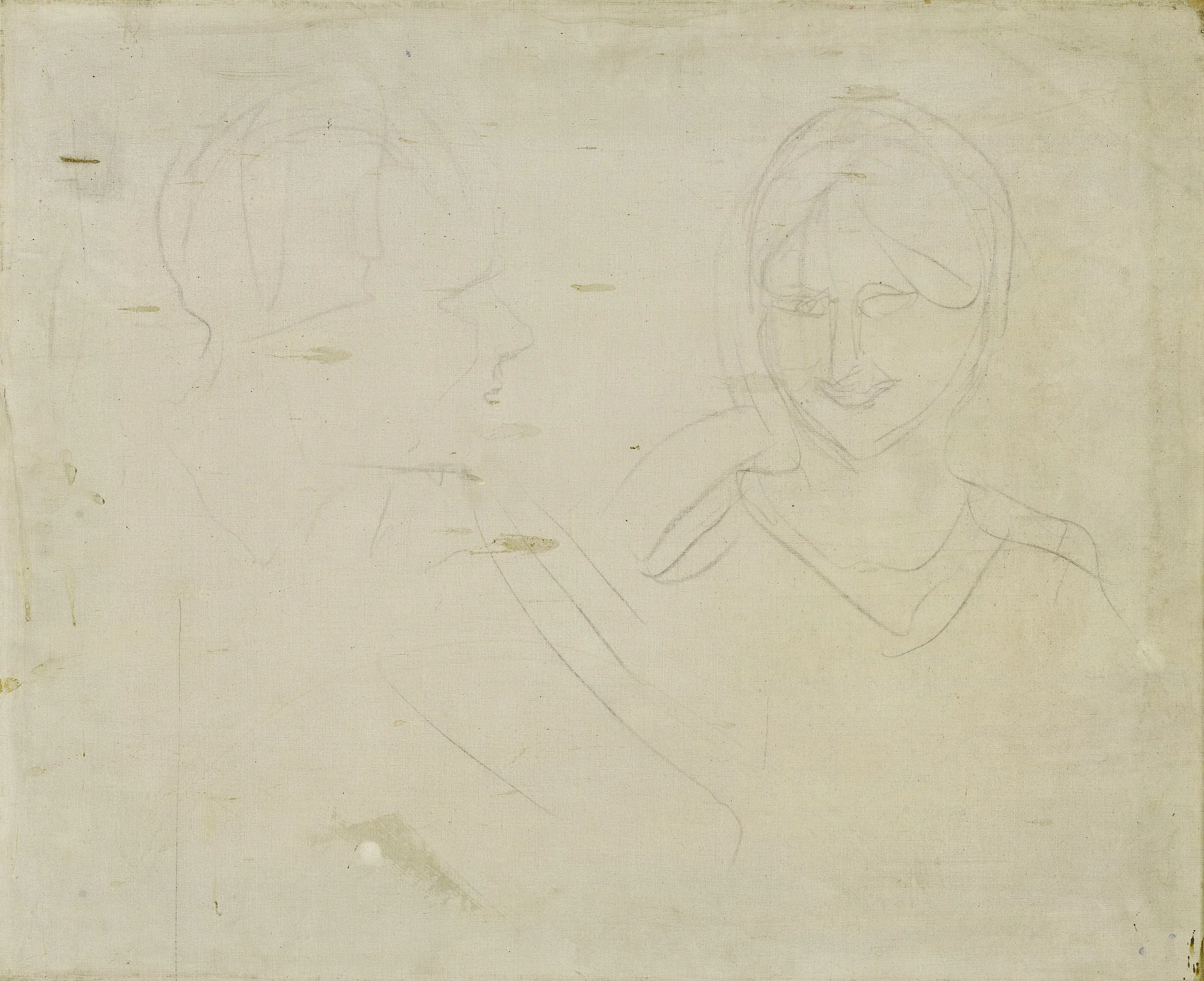 Two Heads, detail