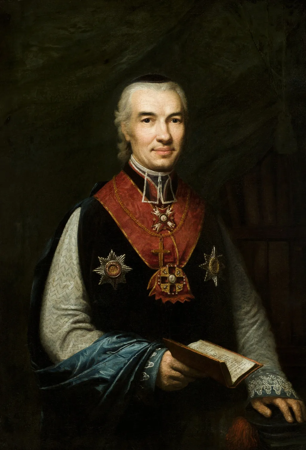 Portrait of Bishop Hieronim Strojnowski, by Józef Peszka, oil, 1809