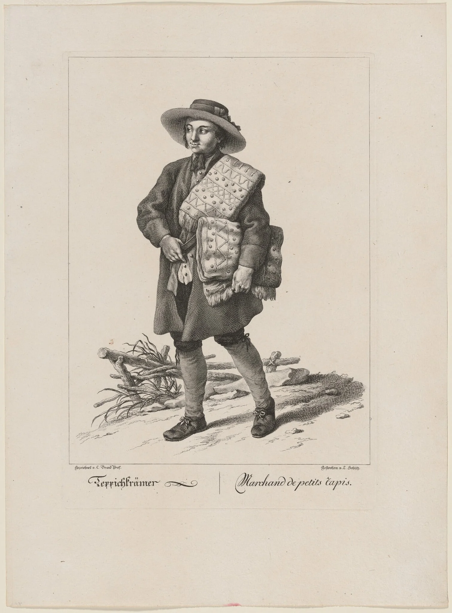 Teppichkrämer (Textile Merchant), detail