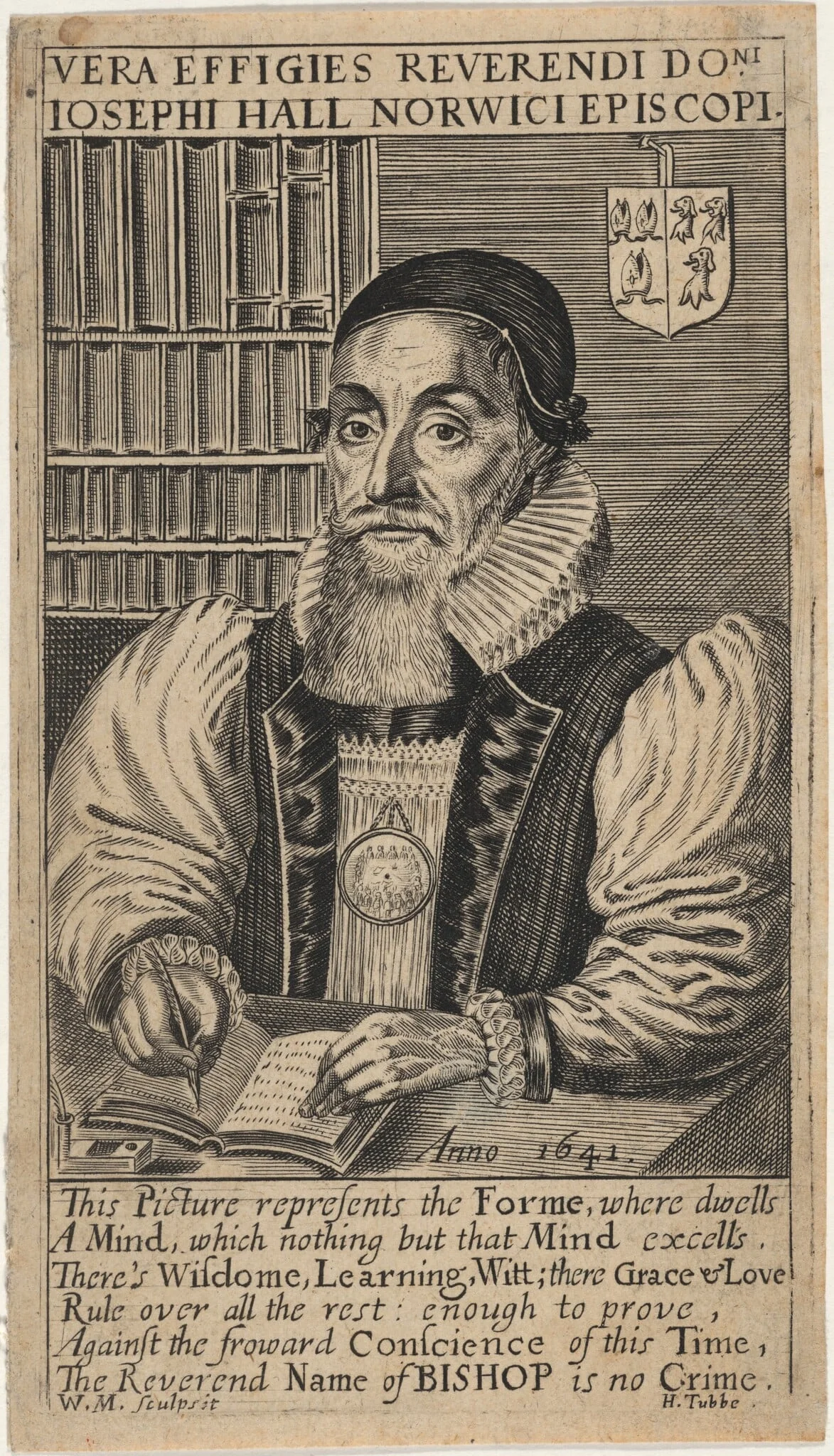 Joseph Hall, Bishop of Norwich, detail