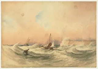 Marine, by Copley Fielding, 1828