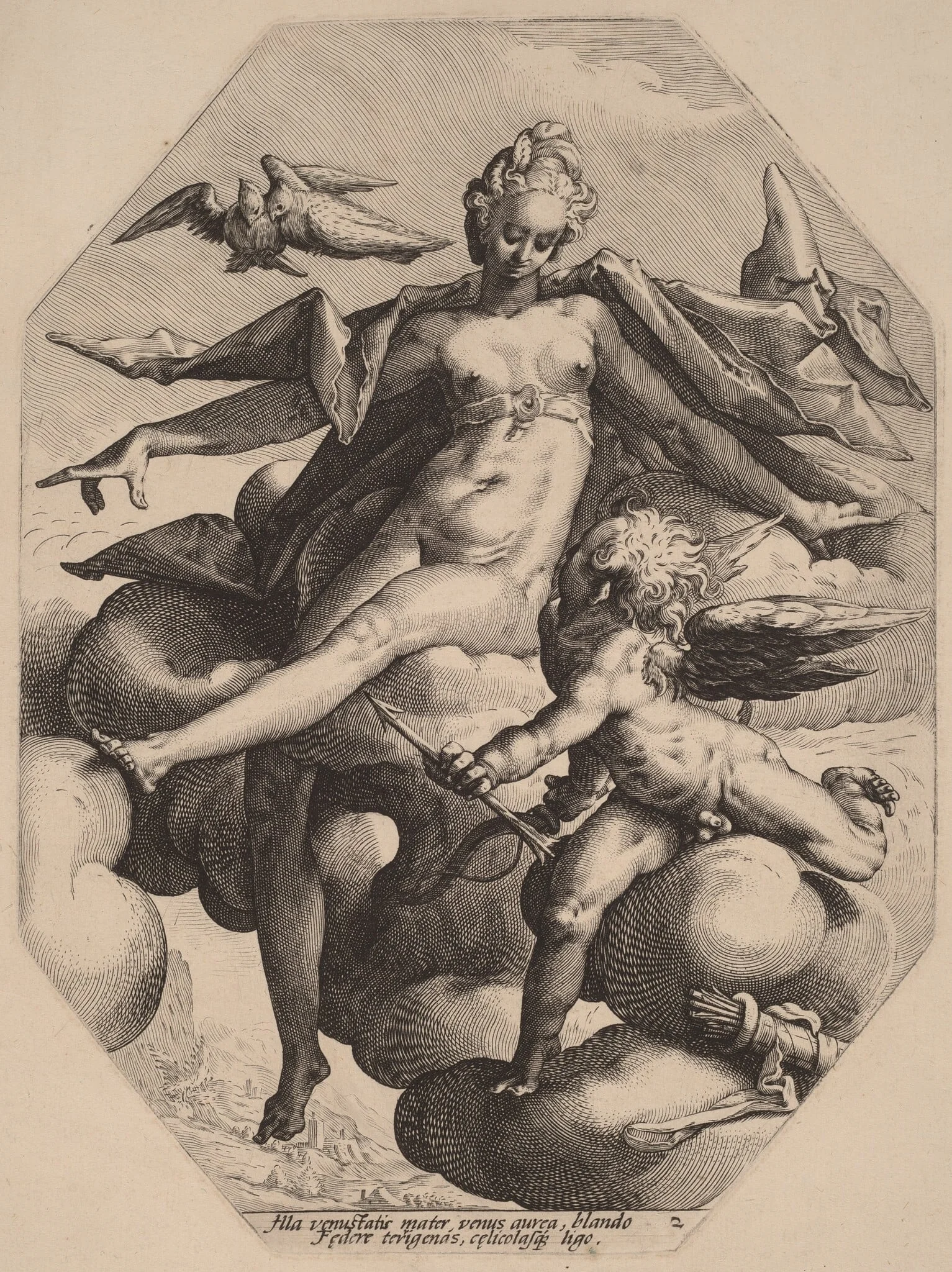 Venus and Cupid, detail