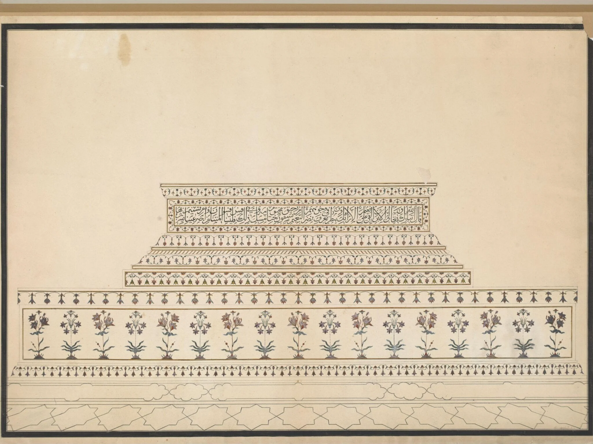 Cenotaph of Mumtaz Mahal, Taj Mahal, Agra, detail
