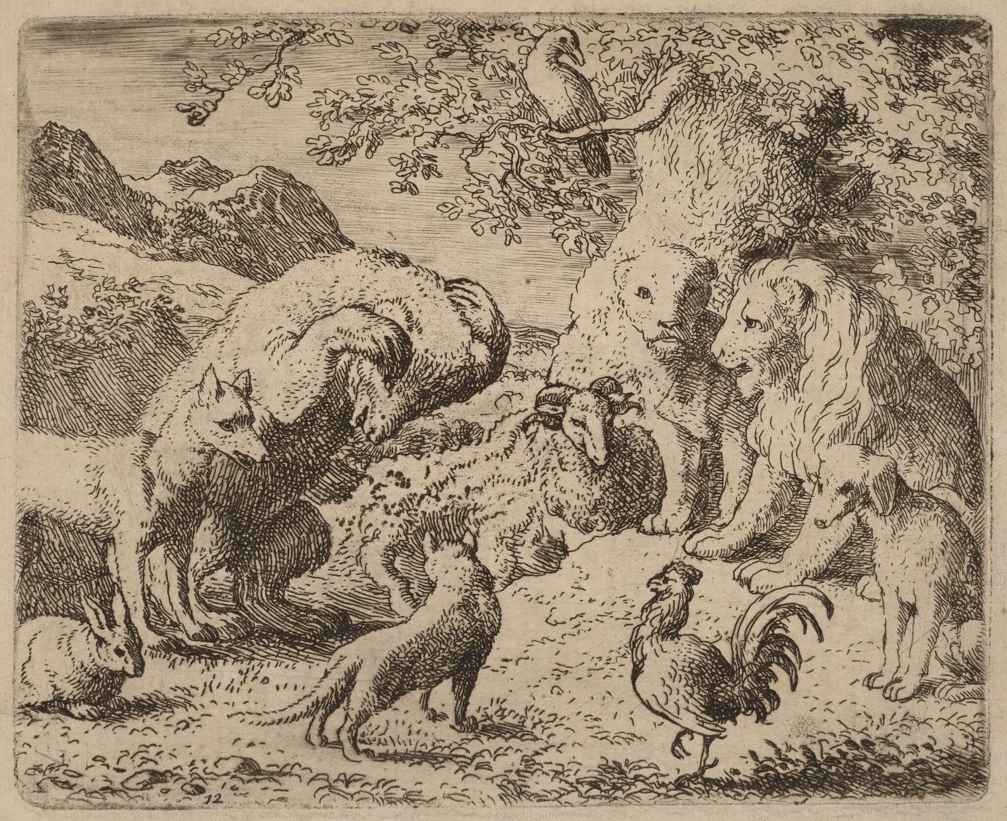 The Bear Beseeches the Lion for Justice, detail