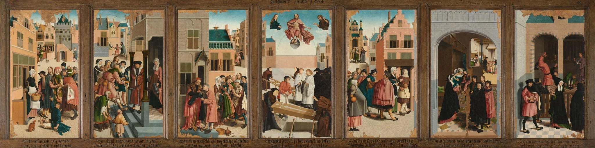 De zeven werken van barmhartigheid, detail