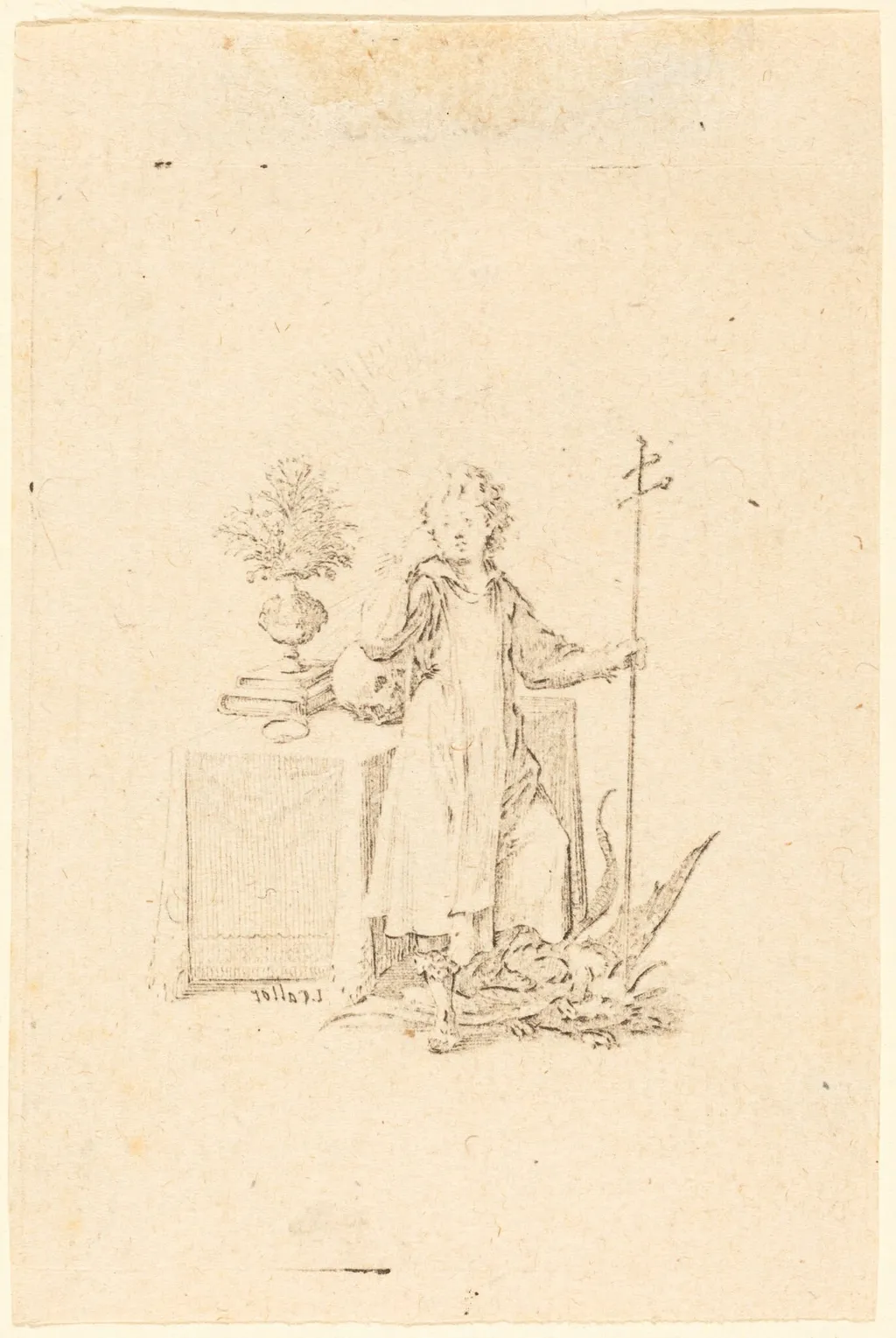 The Young Jesus, by Jacques Callot, ink, 1620
