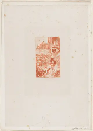 Je fis ce qu'on appelle un bon marche.., by Félix-Hilaire Buhot, ink, 1878