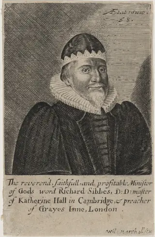 Richard Sibbes, D.D., by William Marshall, ink, 1638